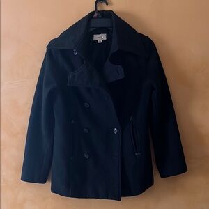 Classic Black Women's Peacoat